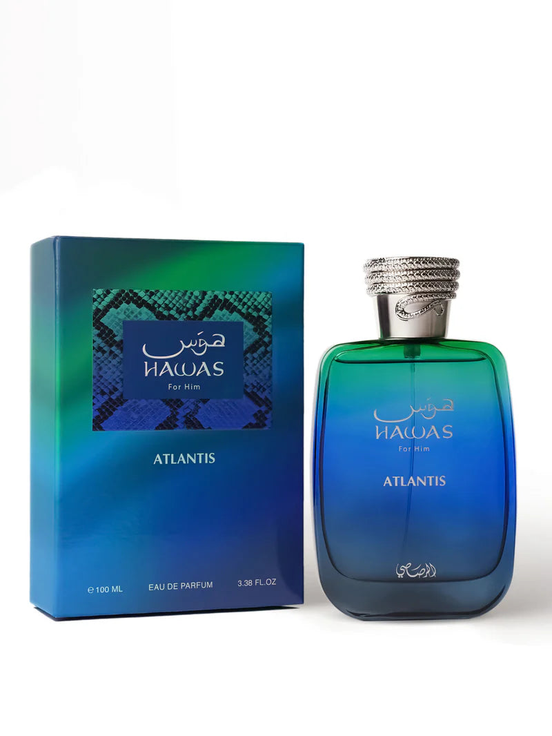 Rasasi Hawas Atlantis Fresh Stock 100.0ml Eau de Parfum Bottle